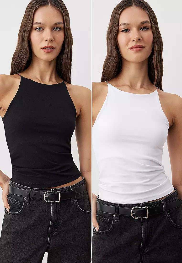 Buy Trendyol 2 Packs Knitted Tops 2026 Online | ZALORA