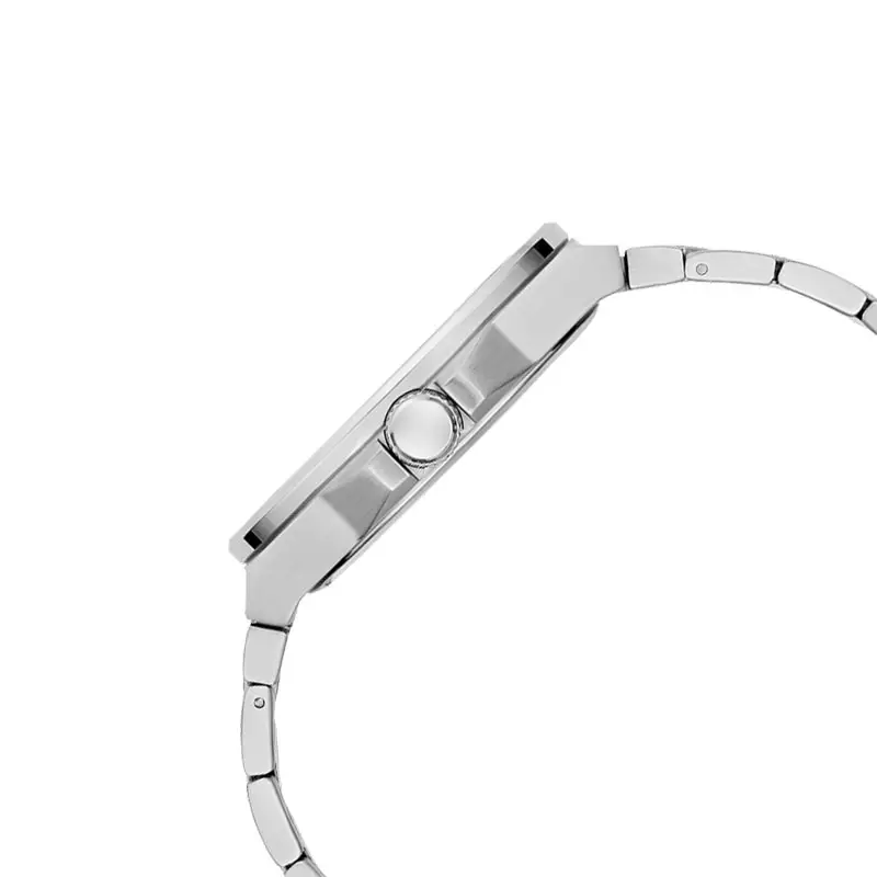 Jam Tangan Pria Guess Vinyl GW0833G3 Men Black Dial Dual Tone Stainless Steel Strap