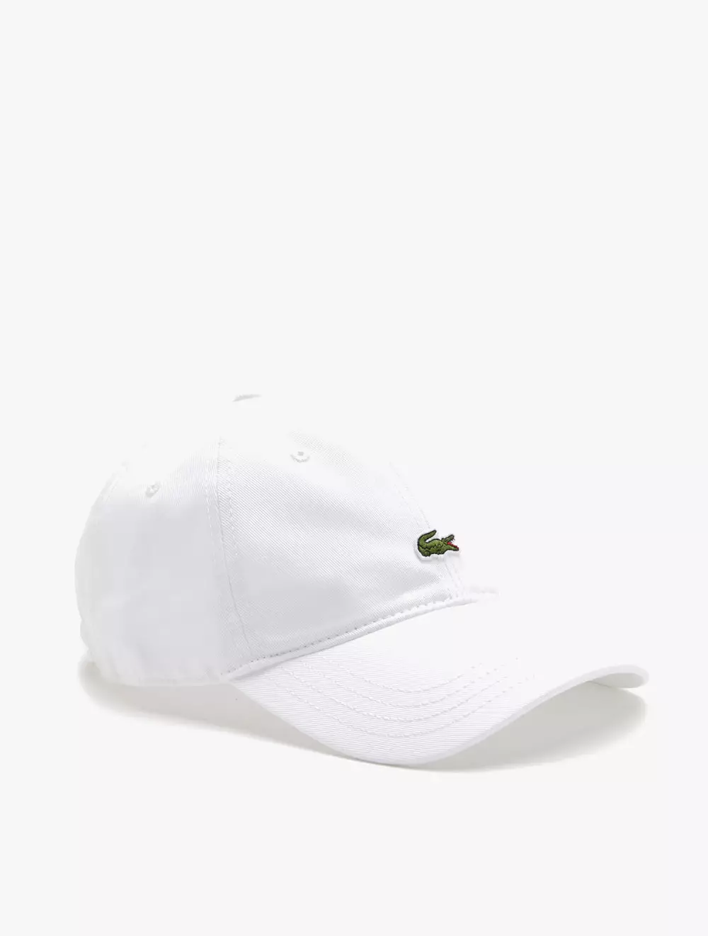 Unisex Lacoste Organic Cotton Twill Cap - White