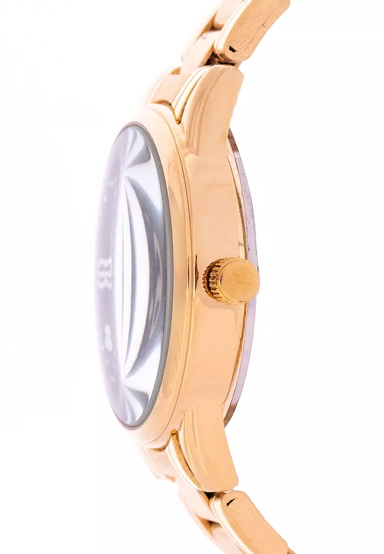 Analog Watch 20122230-Gld - Blk Dial