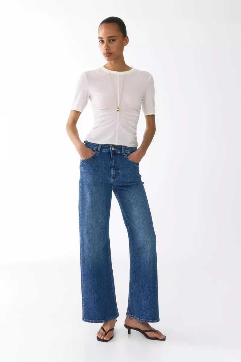 H&M Wide High Waist Jeans
