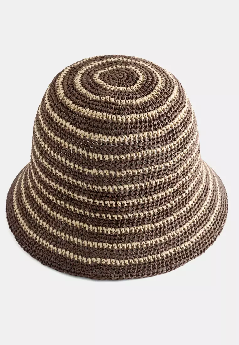 Woven Straw Bucket Hat