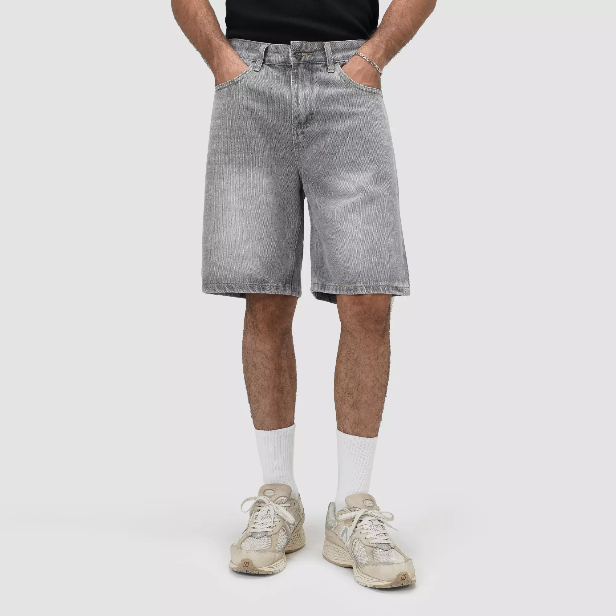 CELCIUS Celana Denim Pendek Washed Reguler Fit I31000455C Grey