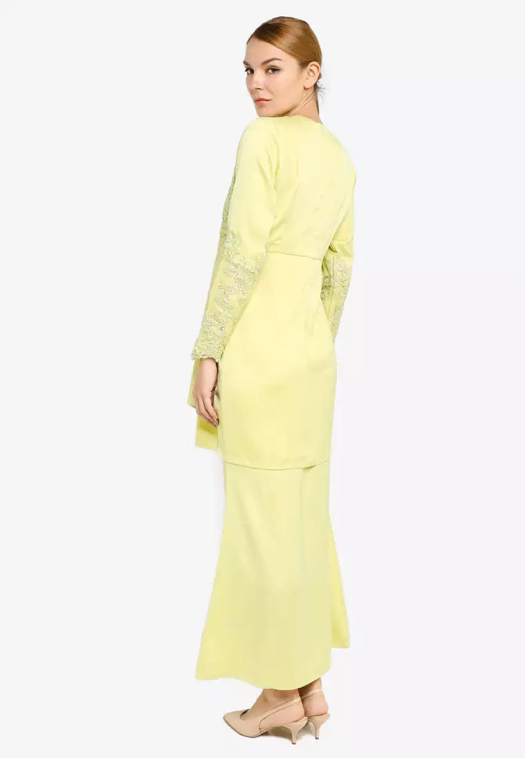 Embroidery and Pleats Kurung Modern