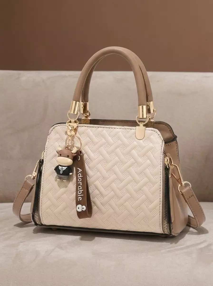 Vedlyn Belia Hand Bag Wanita include tali panjang - Khaki