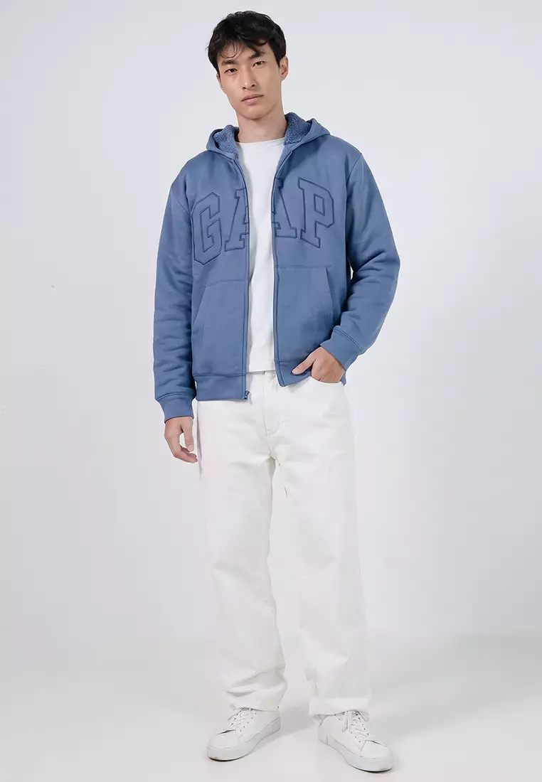 Arch Sherpa Zip Hoodie