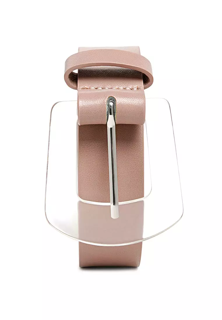 Dusty Rose Reversible Corseted Belt