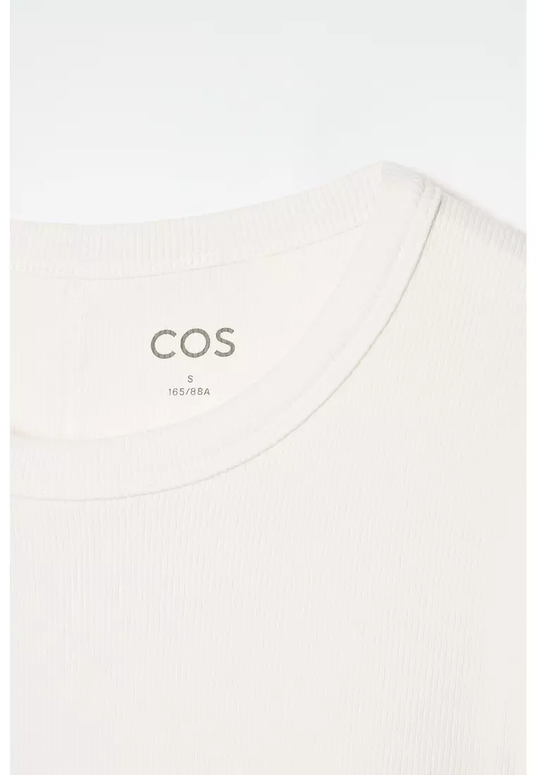 Buy COS RIBBED JERSEY LONG-SLEEVED TOP 2026 Online | ZALORA