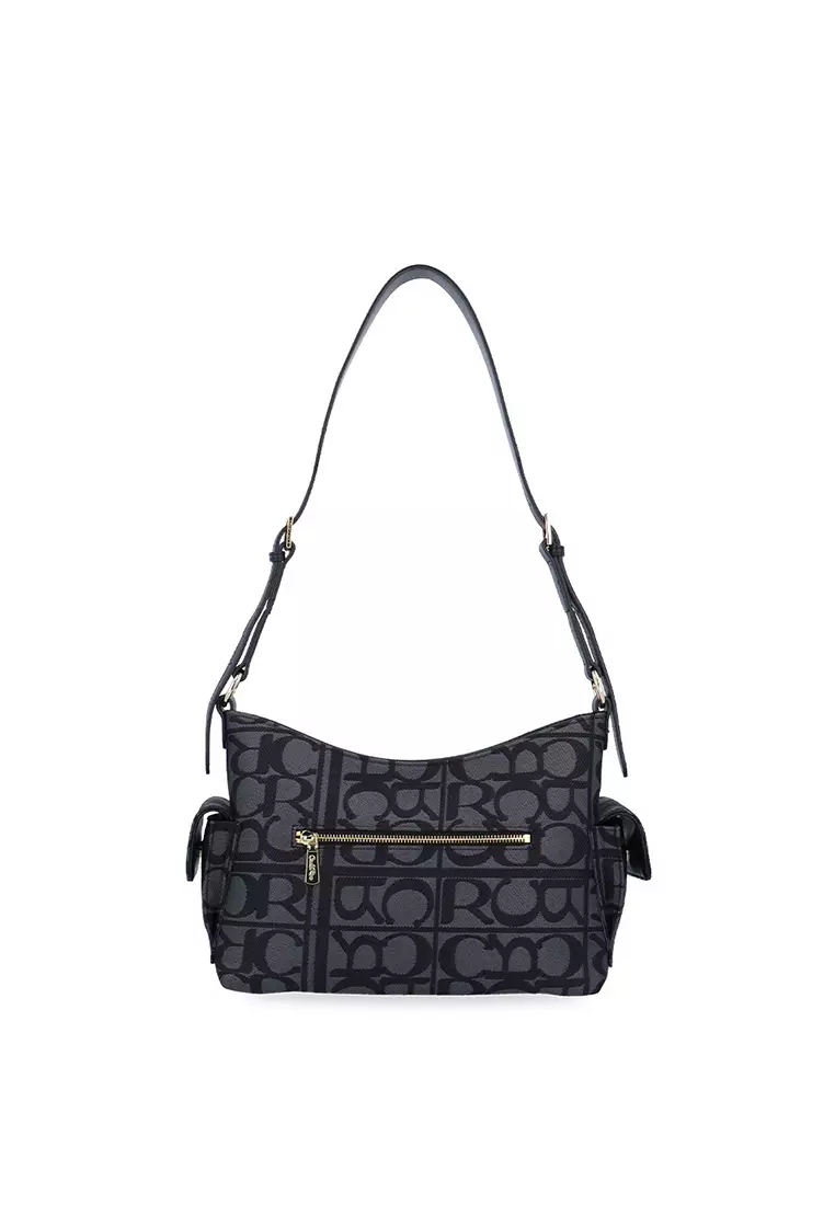 Carlo GEO Duo Pockets Tote Bag - Black