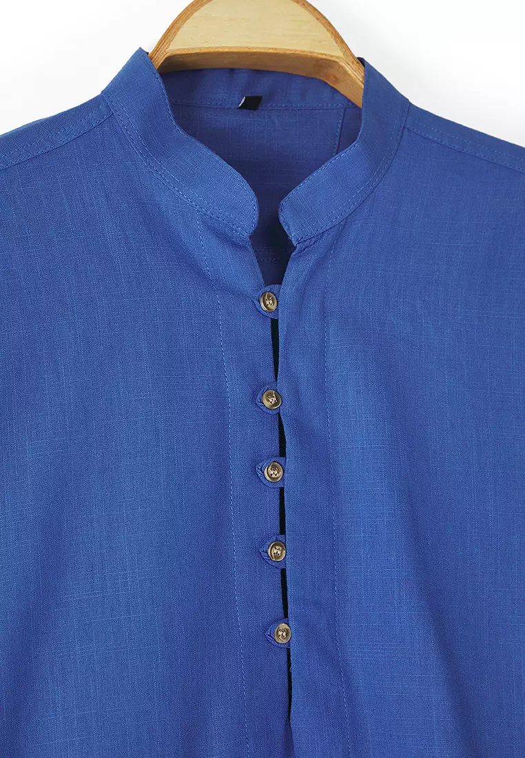Judge Collar Half Buttoned Shirt