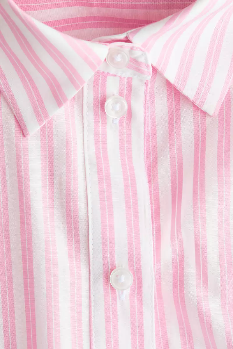 Oversized poplin shirt