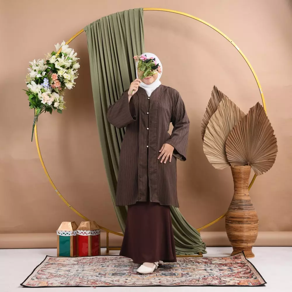 Mahira Jumbo Tunic - Mahogany M19424 R79S3