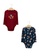 LC Waikiki red Cotton Baby Boy Bodysuits 2-Pack 6547BKA635321DGS_1