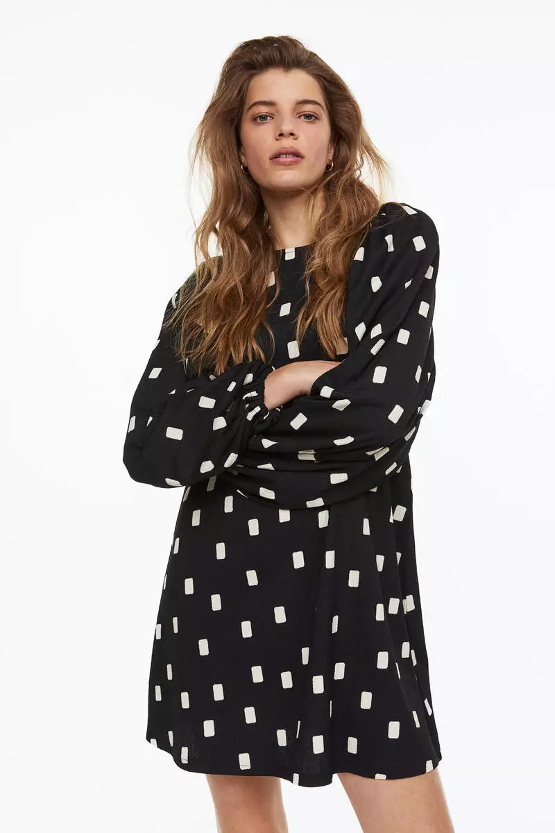 Buy H&M Short textured-knit dress Online | ZALORA Malaysia