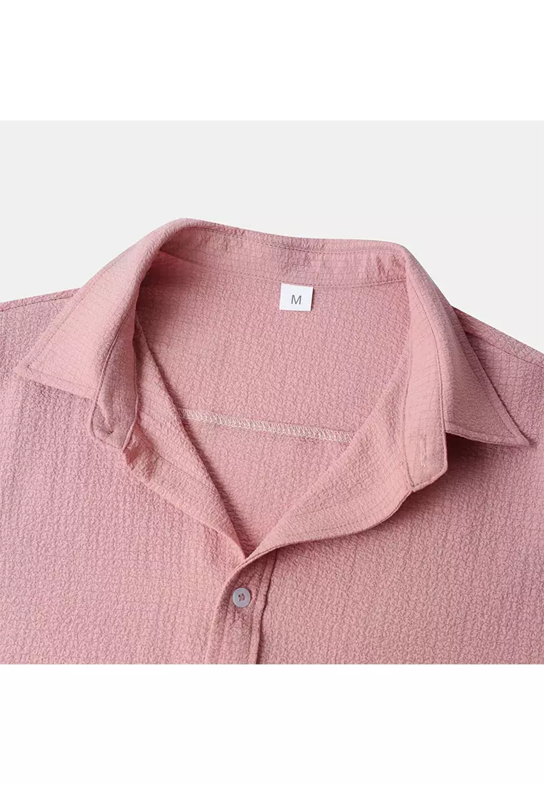 Solid Color Short-Sleeved Shirt YL-A89