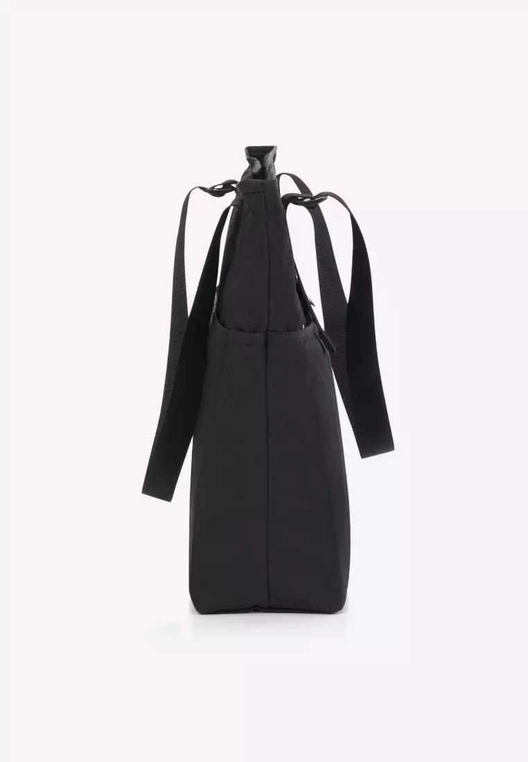 Travel Essentials Foldable Tote Bag Black