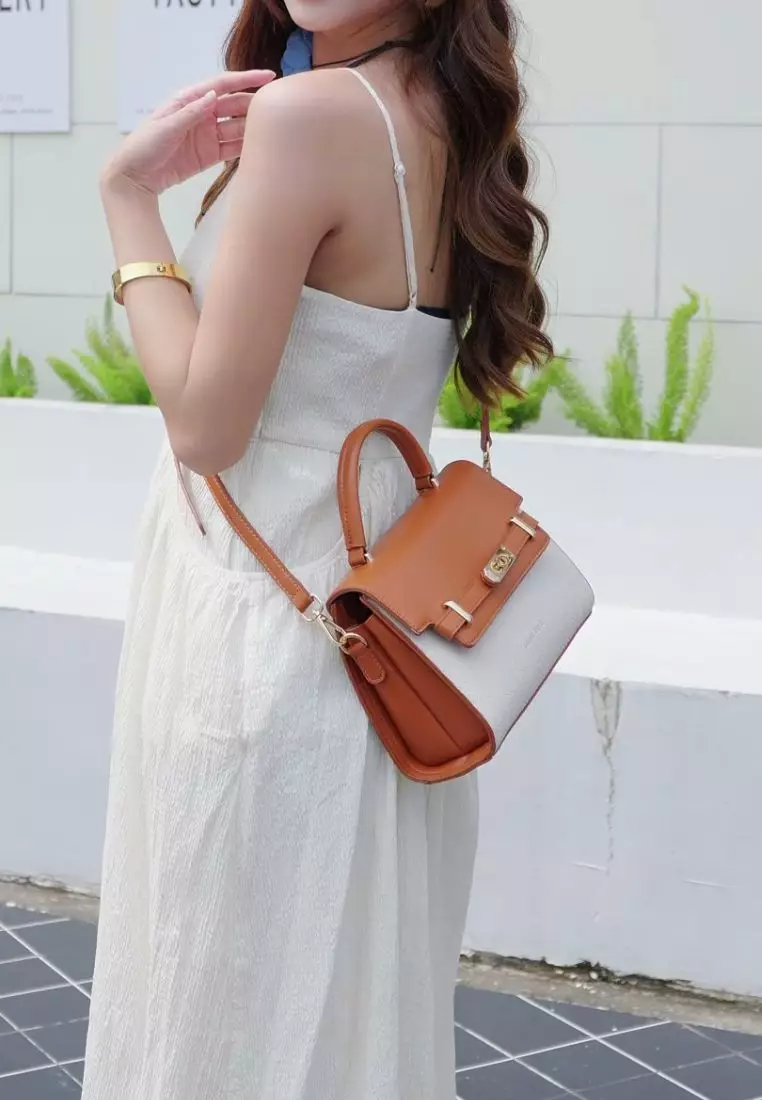 Women's Top Handle Bag / Sling Bag / Crossbody Bag / Shoulder Bag - Maroon