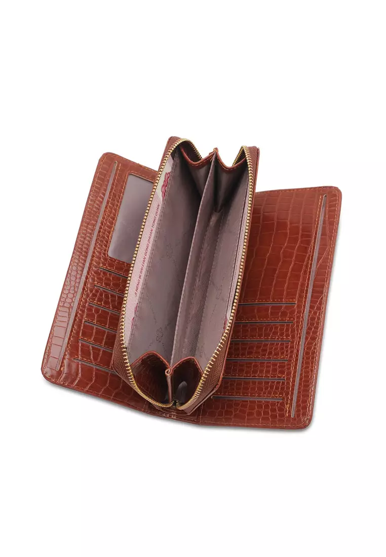 Women's Bi Fold Long Zipper Purse