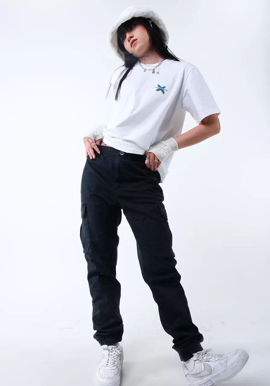 Celana Panjang Joger Wanita Amber Dark Grey