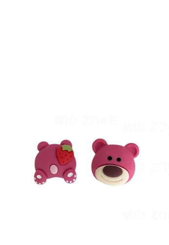 midzone multi MIDZONE Japanese Series Cute Bear S925 Silver Pin Earring - F20104-ER016 9EE9BAC075673CGS_1