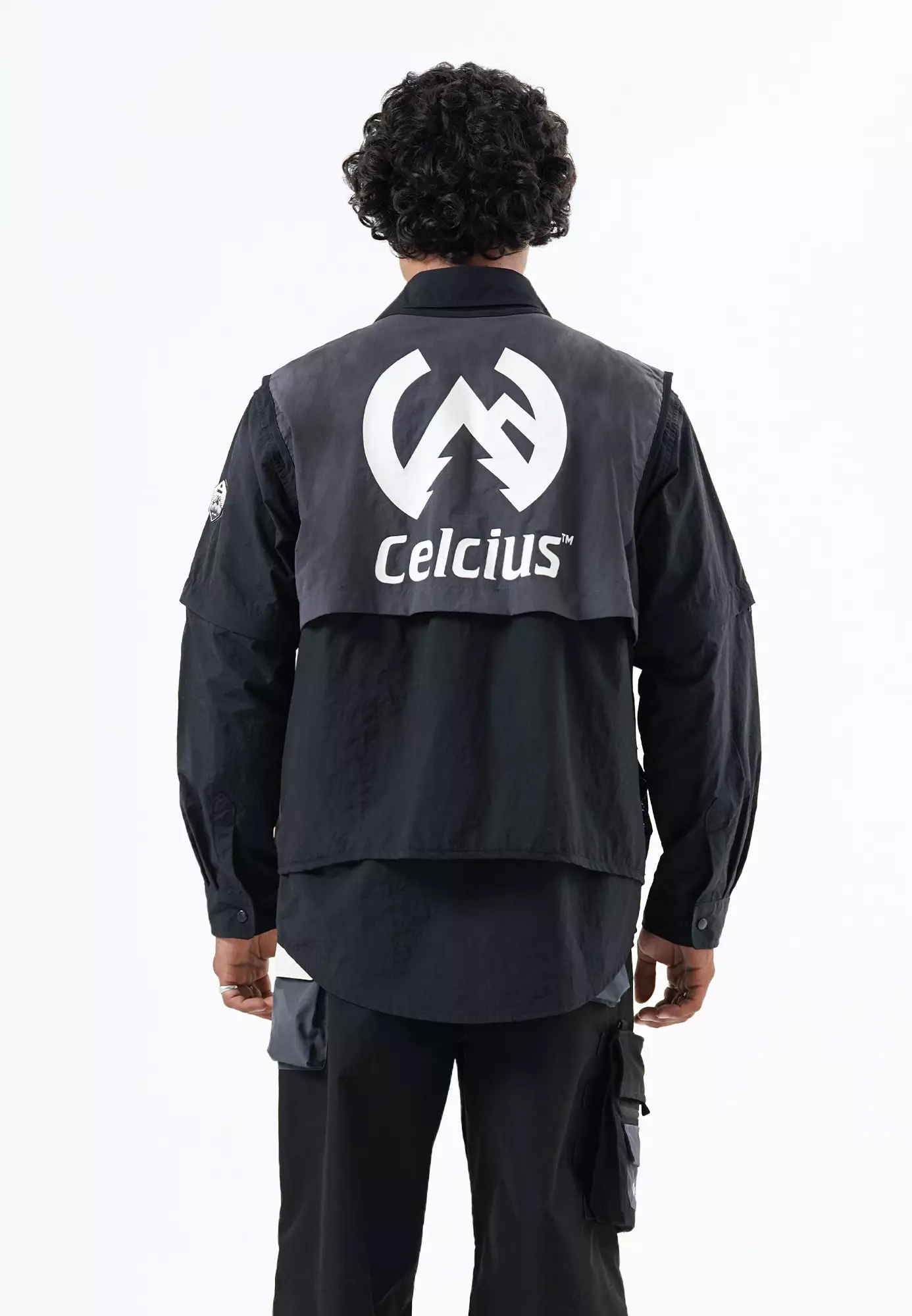 CELCIUS Casual Off Grid Convertible Kemeja Vest L03000550C Hitam