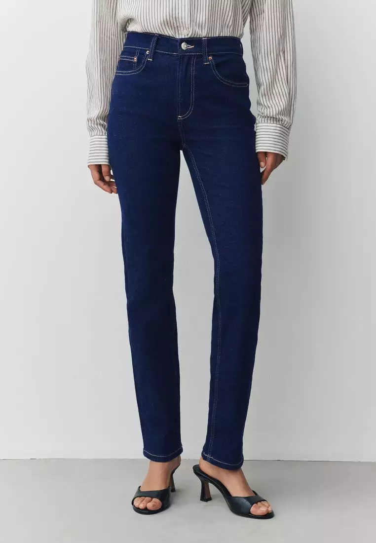 Mid Rise Stretch Slim Jeans