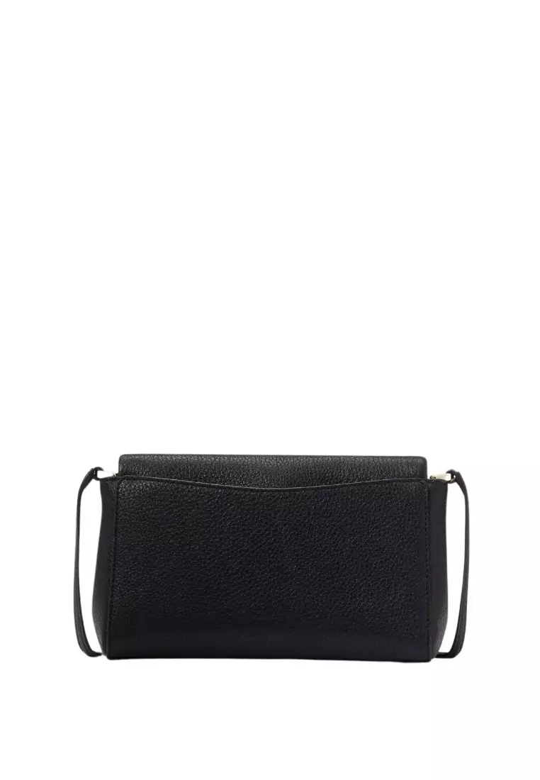Leila Mini Zip Crossbody Black 