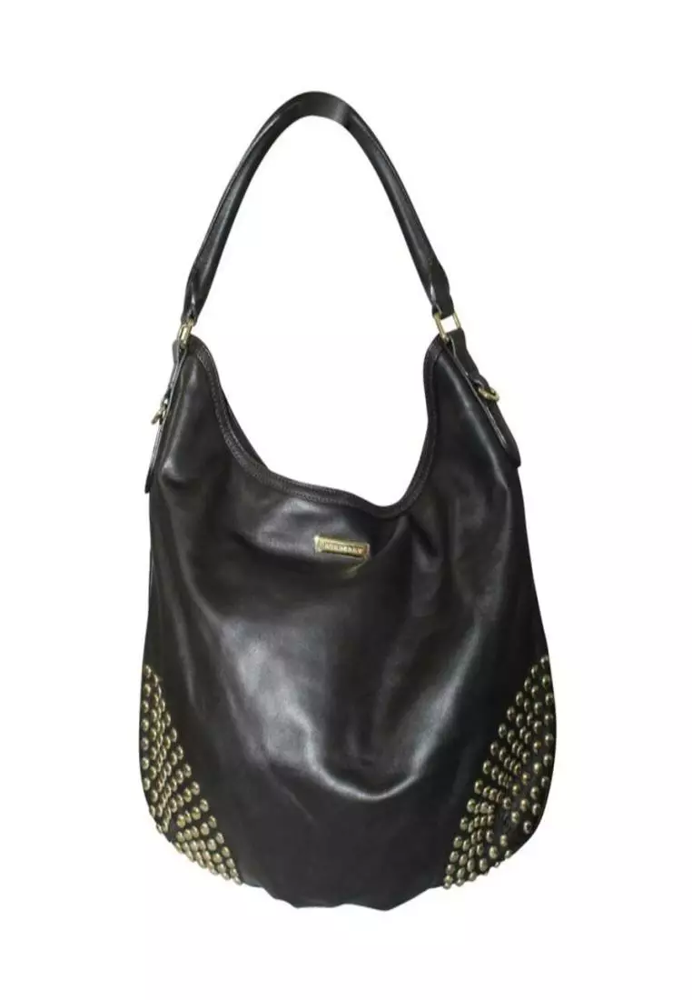 Burberry cheap leather hobo