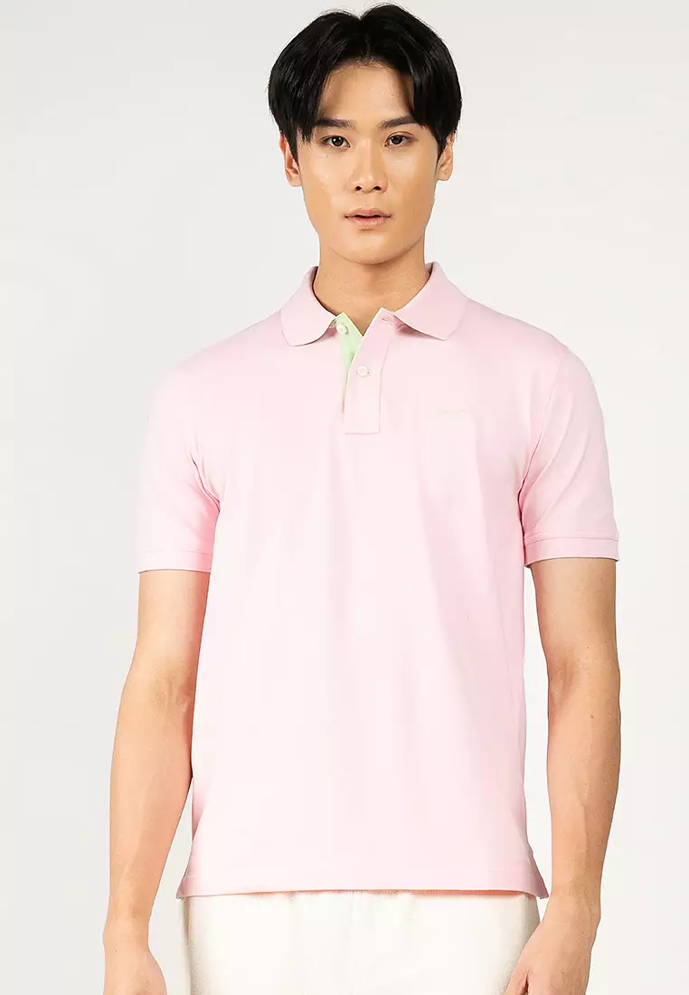 Contrast Pique Polo Shirt