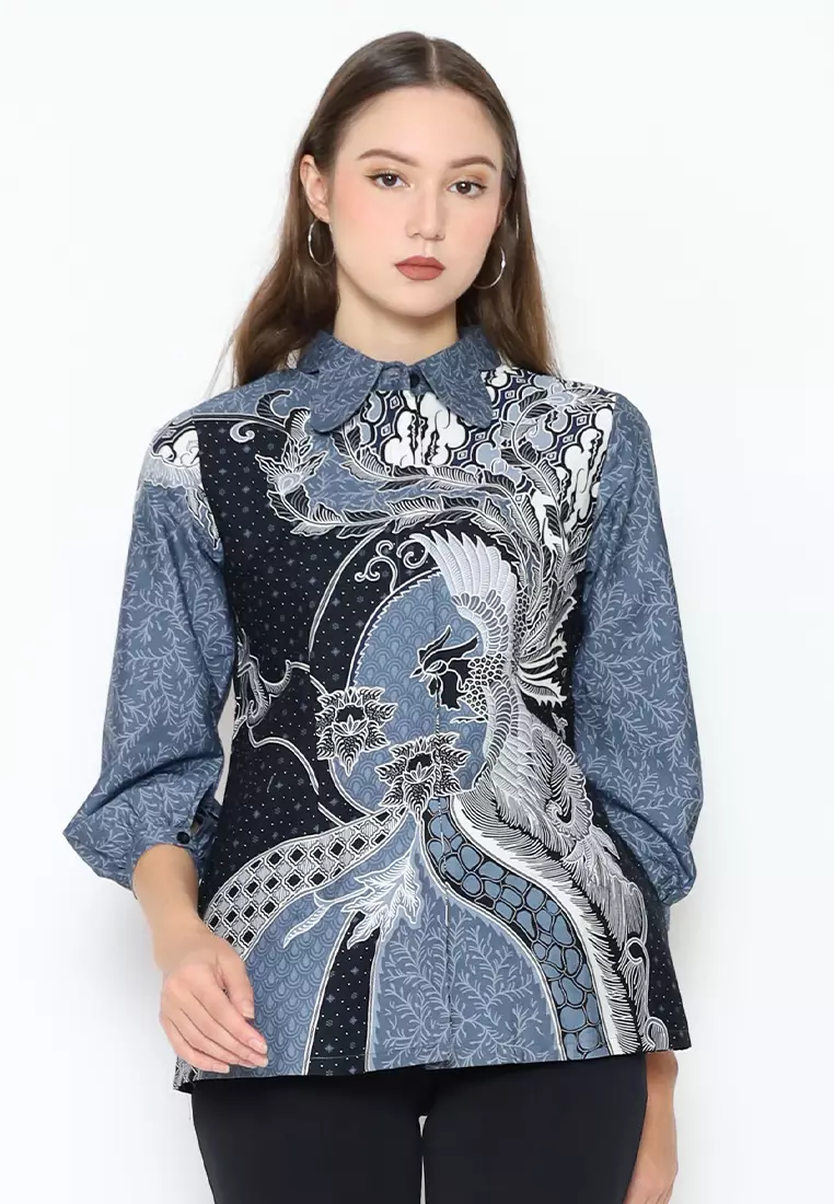 Hadinata Batik Wanita Superfine Blouse Sita Satriya