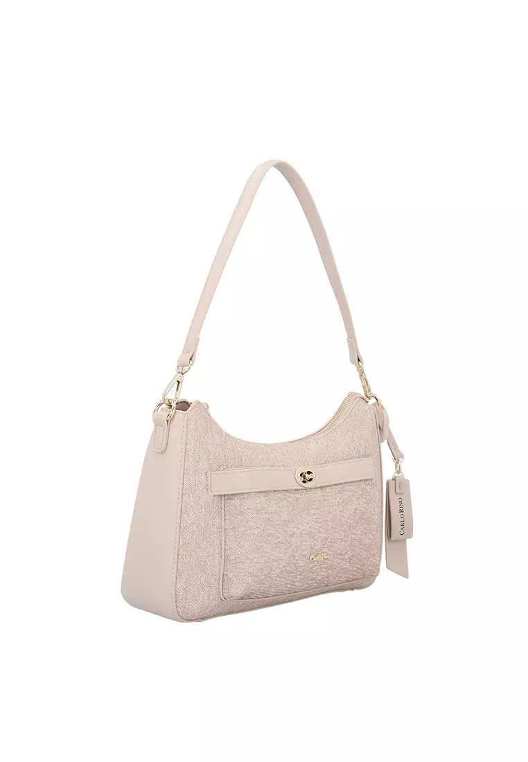 CR Amelia 2-Way Shoulder Bag - Nude