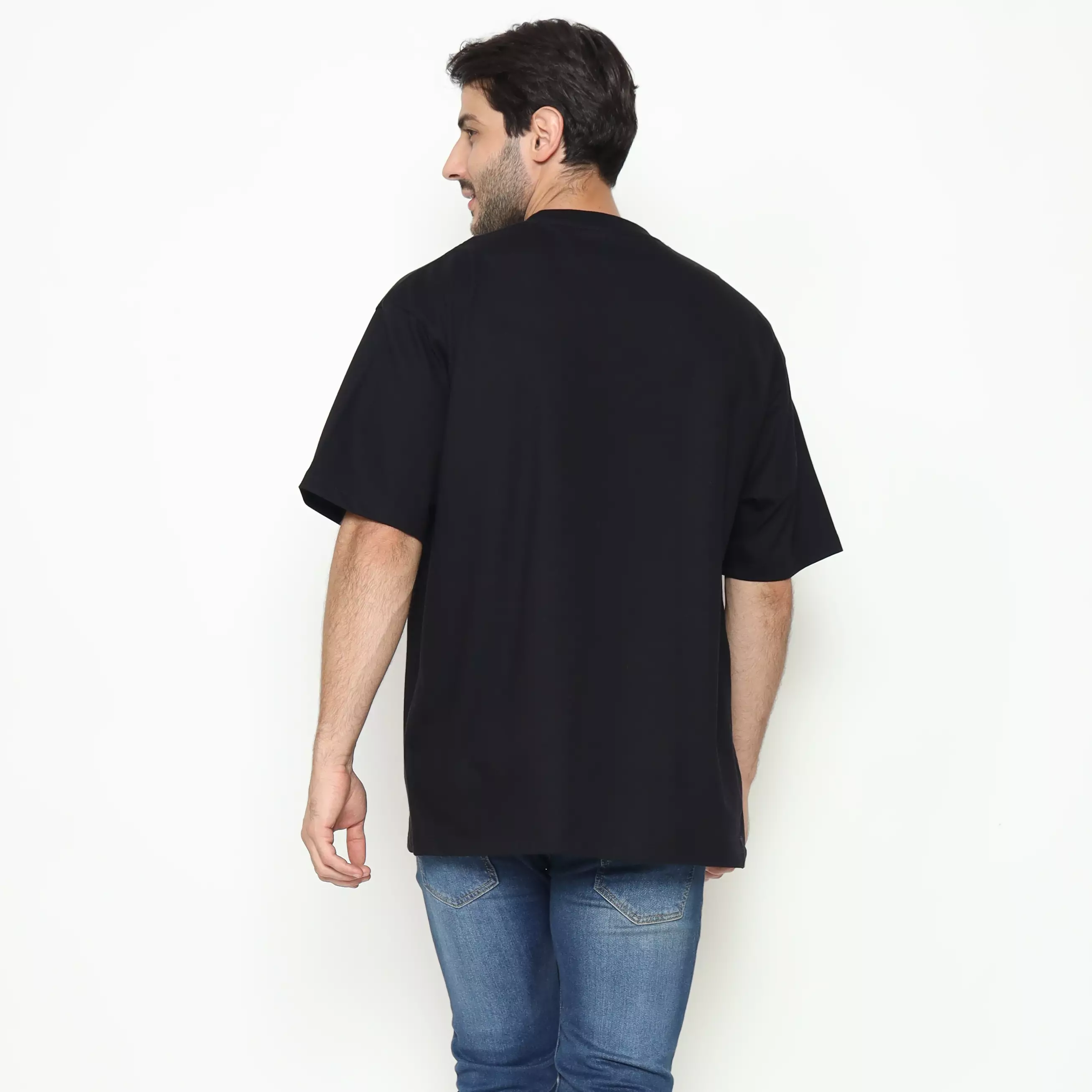 Spyderbilt Kaos lengan pendek Pria Chromium Oversize Men Tee Planet Surf