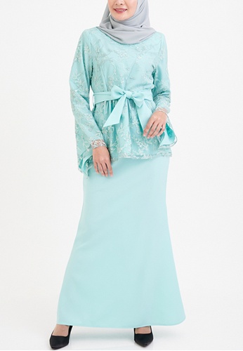 Baju kurung moden lace clearance