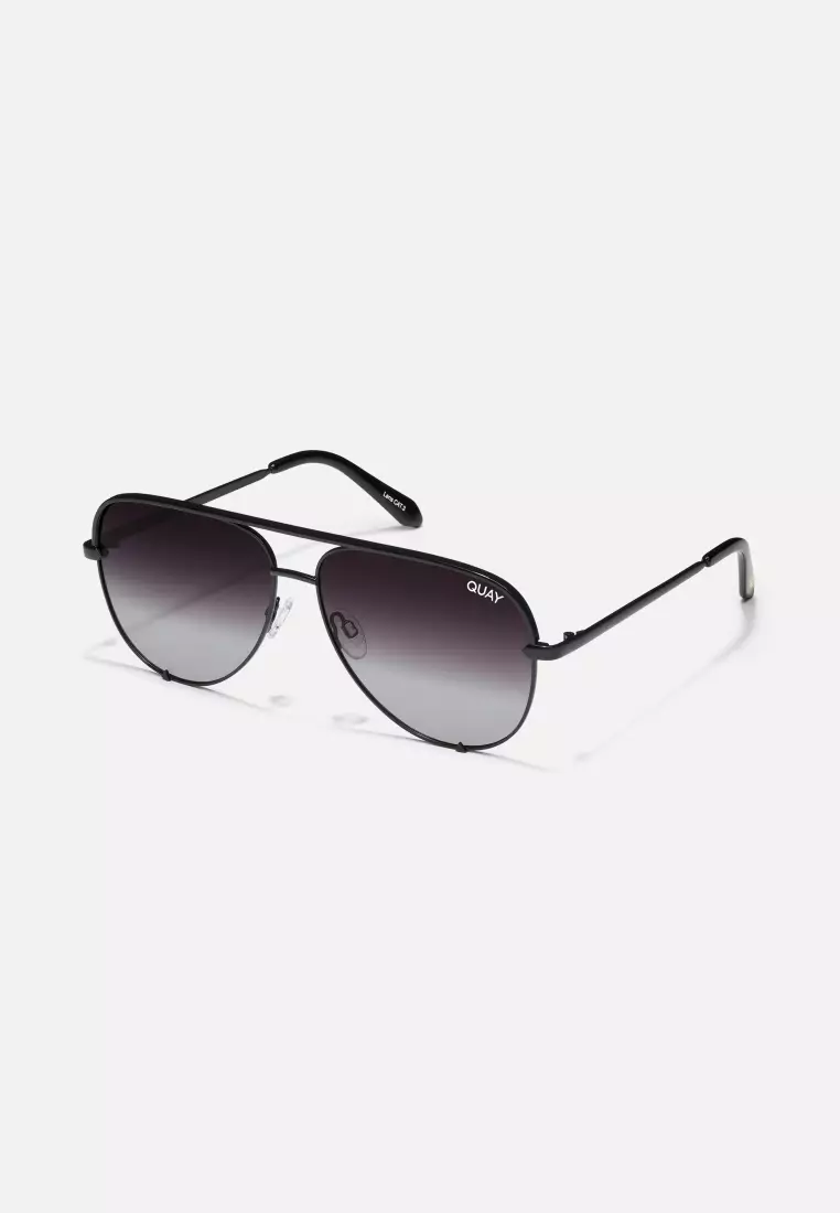 High Key Large Sunglasses - Black/Fade Polarized