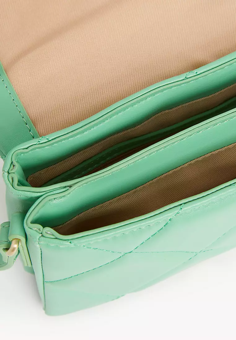 Faux Leather Mini Cross Body Bag