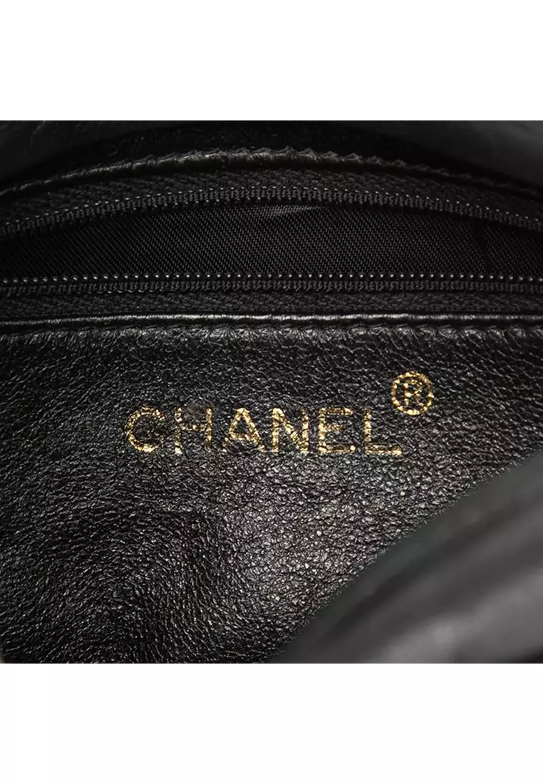 Pre-Loved Chanel Cc Vertical Quilted Lambskin Tassel Camera Bag