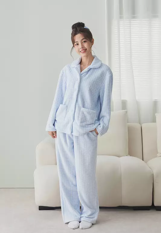 FEYA FLEECE PAJAMA SET FOR WOMAN GIRL HW09641