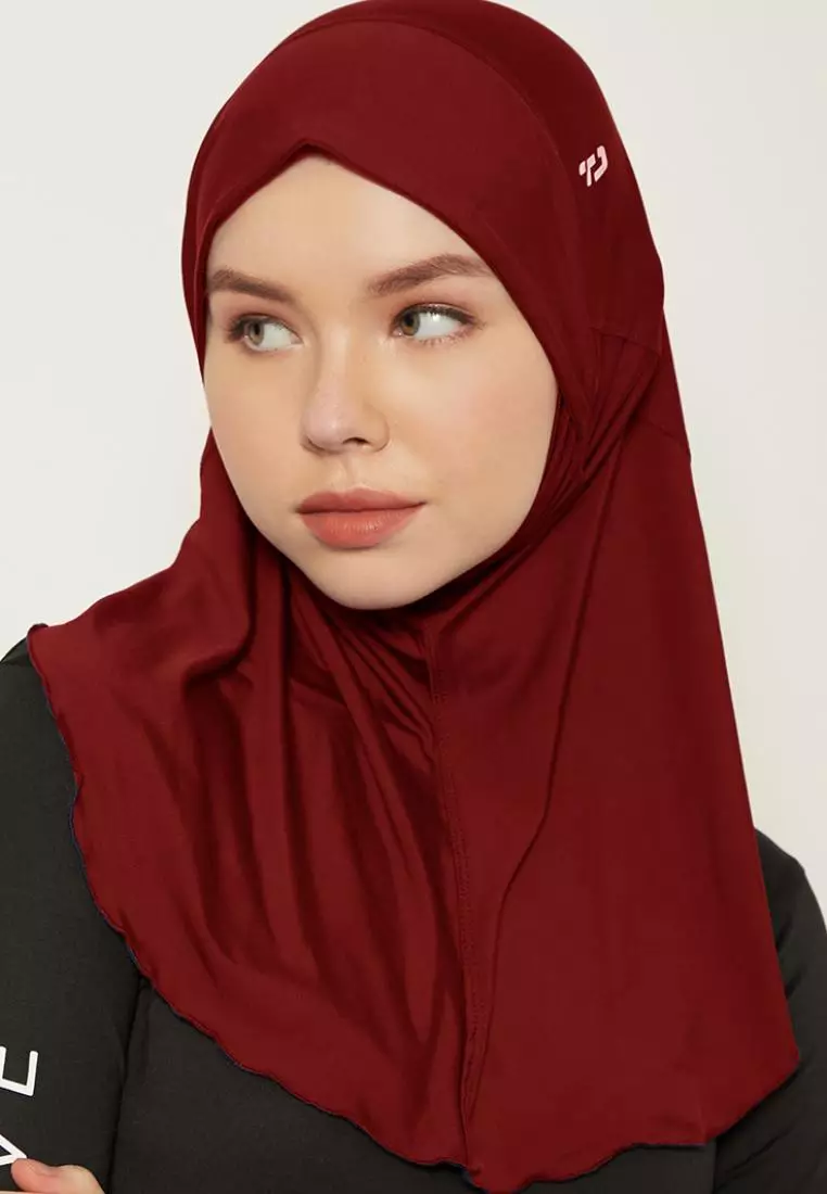 Td Active LH056 kerudung olahraga dengan penutup mulut hijab sport zeta