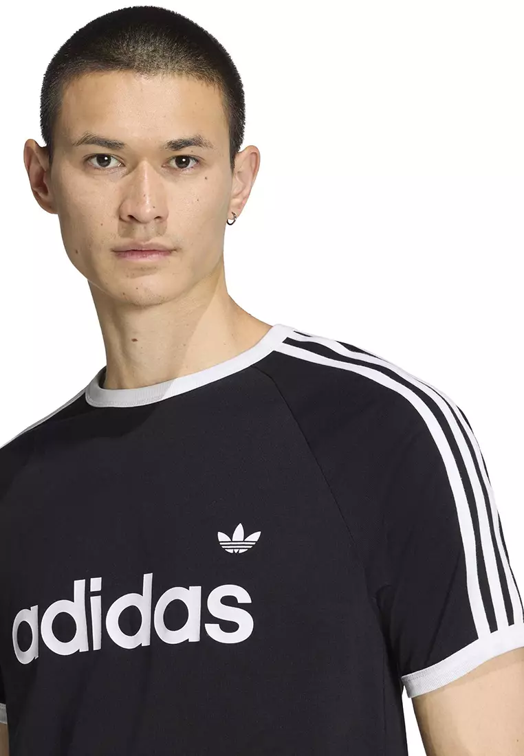 3-Stripes Slim Ringer T-Shirt