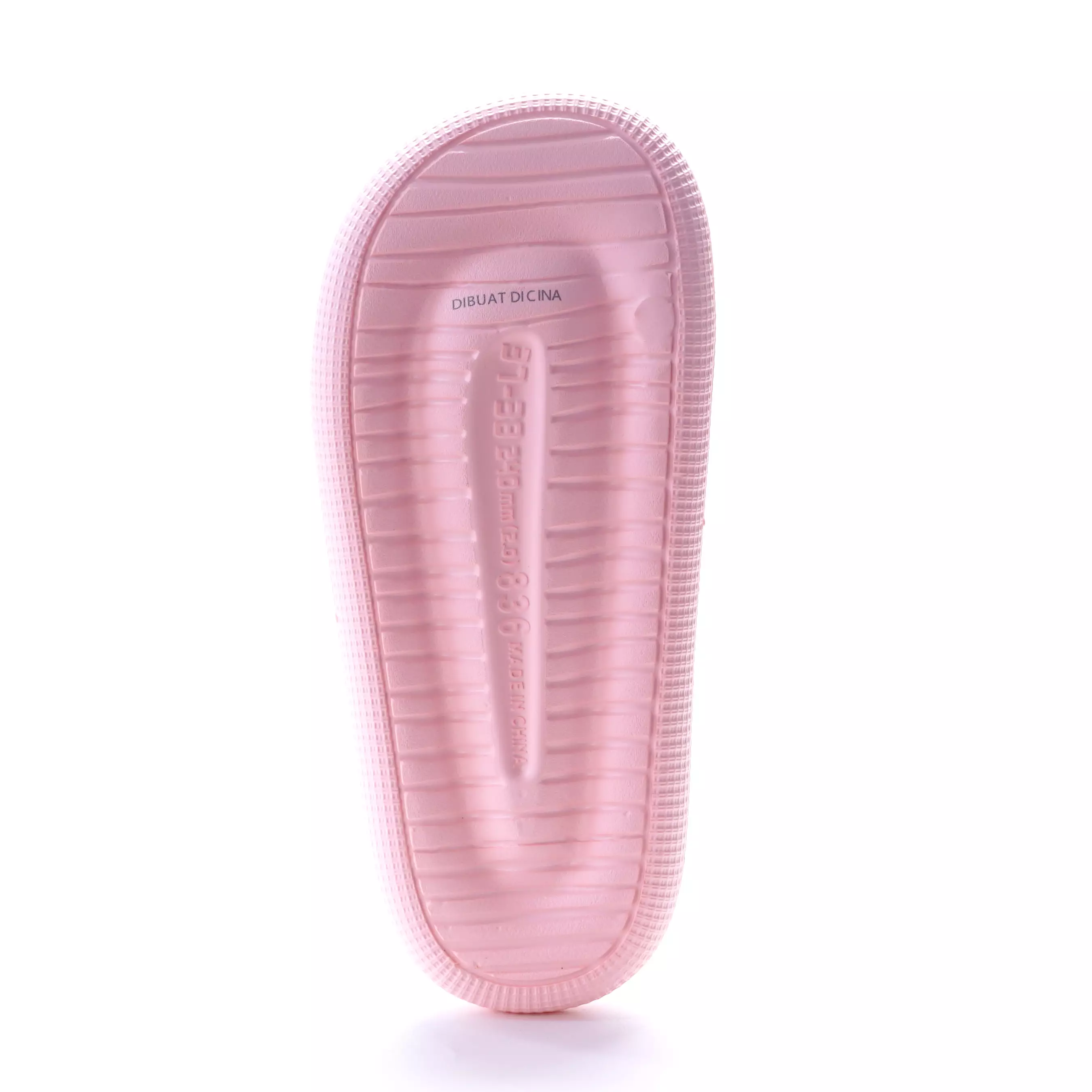 ZANDILAC - SANDAL WANITA DEWASA CH220566WD empuk full karet MERAH MUDA