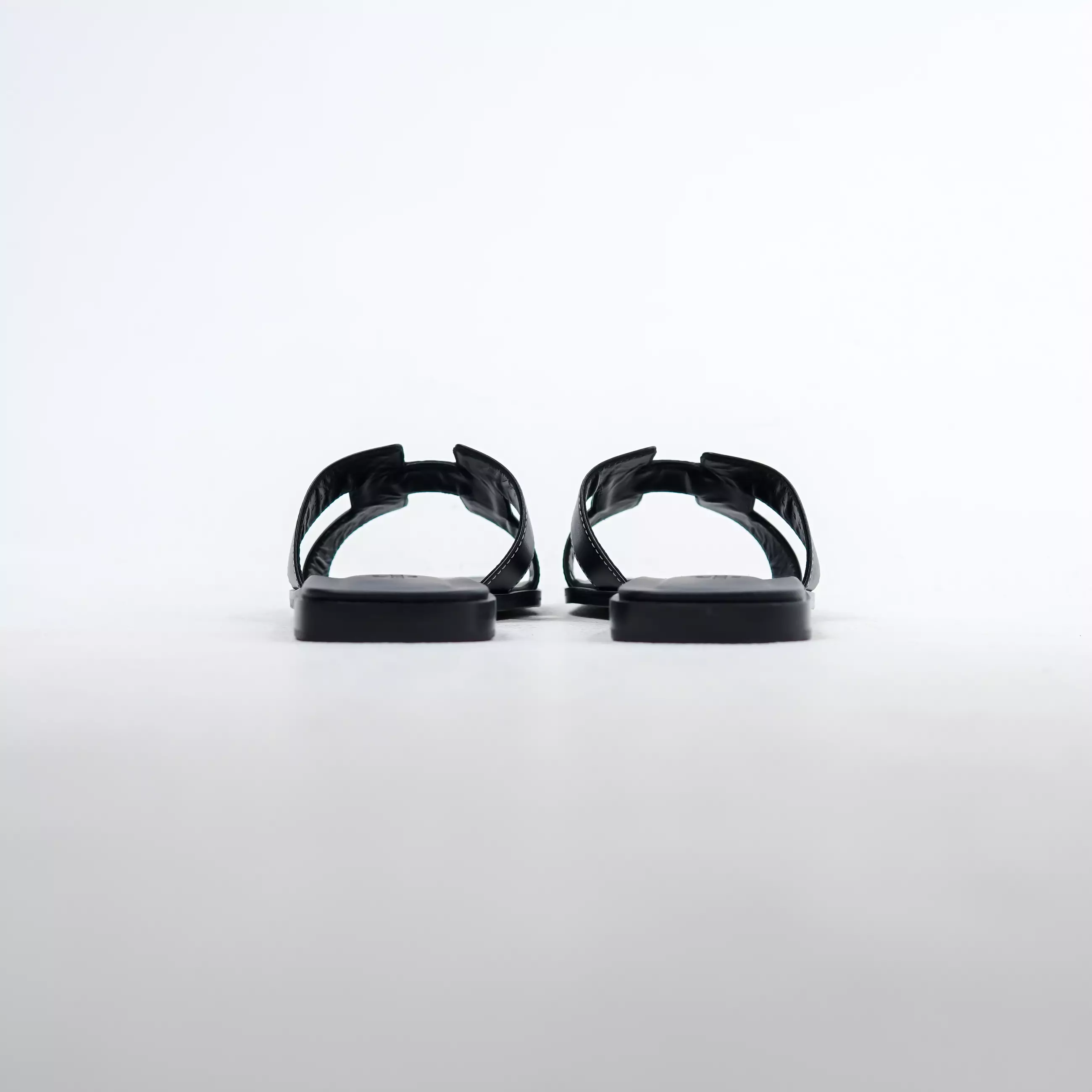 Sandal HERMES ORAN BLACK SANDAL 100% ORIGINAL