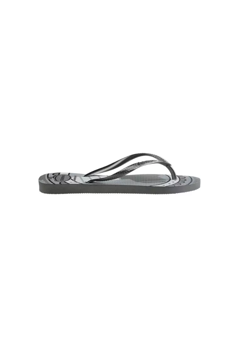 Kids Marvel Flip Flops - Steel Gray