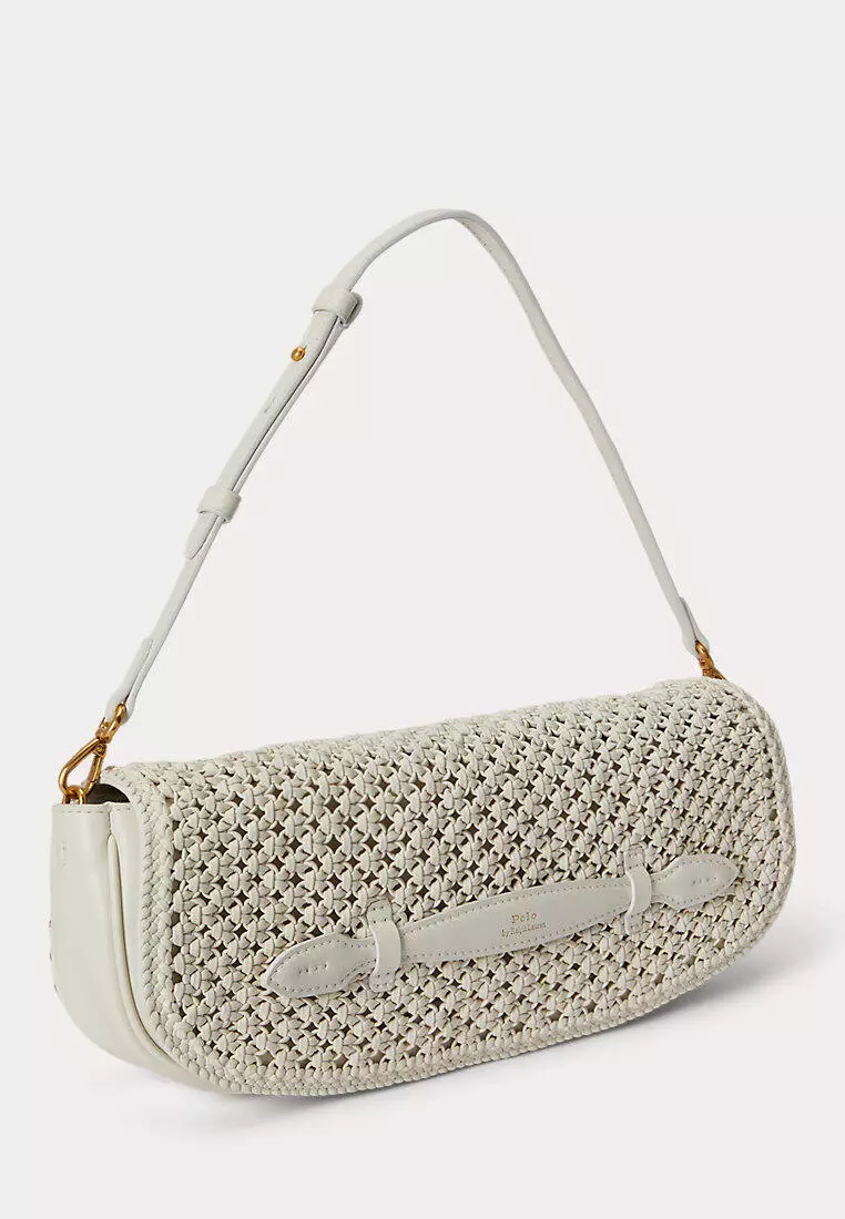 Polo Ralph Lauren Women Bellport Woven Leather Long-Flap Clutch