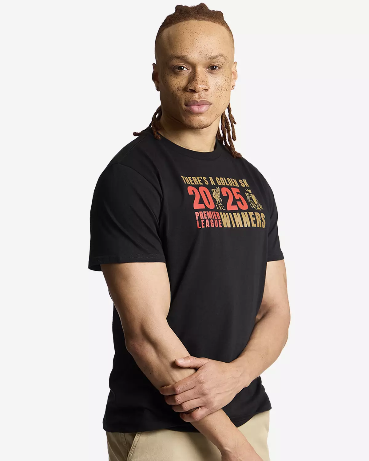 Liverpool FC EPL Champions Tee Black  - Official LFC T Shirt Original Pria