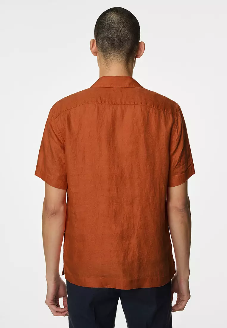 Pure Linen Cuban Collar shirt