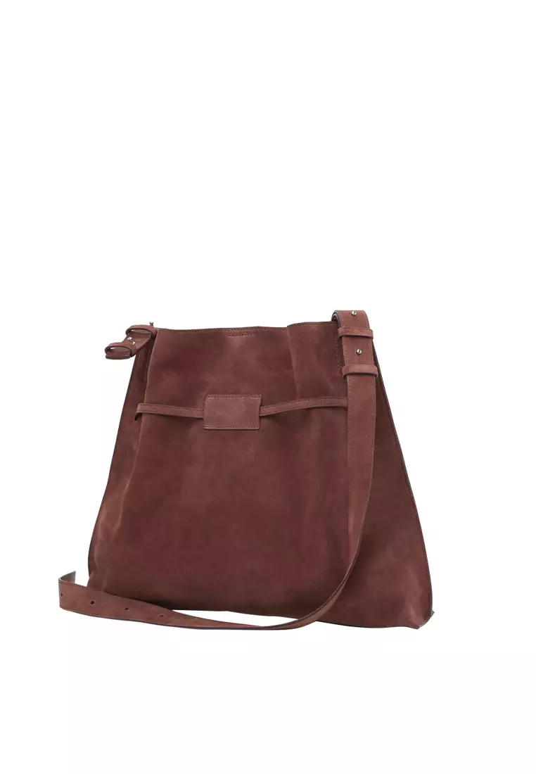 SAOI Belt Tote II - Suede Coconut