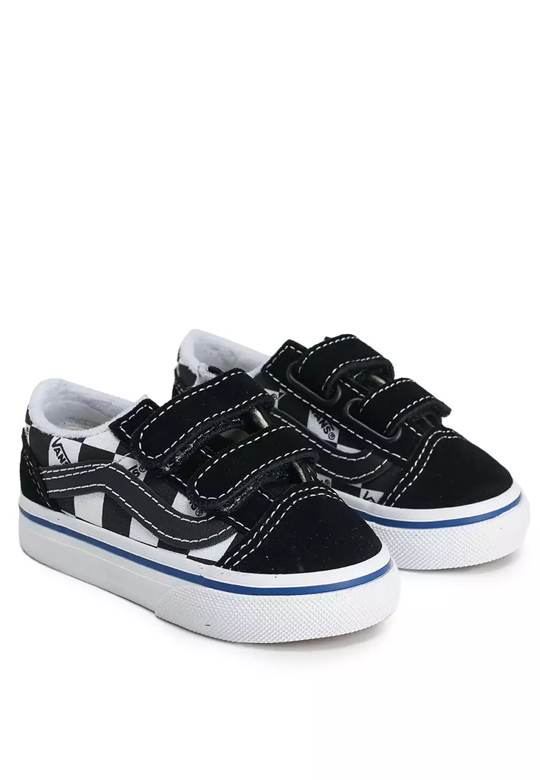 Old Skool V Logo Check Sneakers