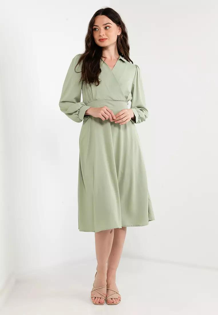 Buy Artist Phoebe A-line Midi Dress Online | ZALORA Malaysia
