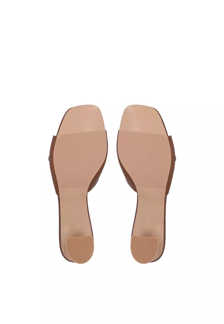 Brown Isla Heeled Sandals
