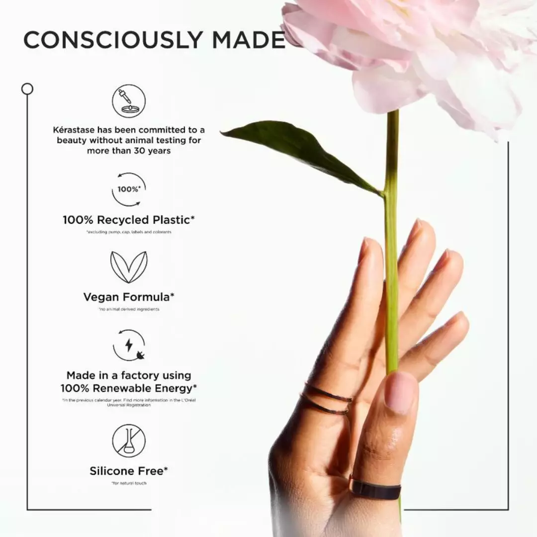 Kerastase Gloss Absolu Fondant Instant Glaze 250ml - Conditioner for Glossy and Bouncy Hair - Mengandung Hyaluronic Acid, Glycolic Acid dan Wild Rose Oil